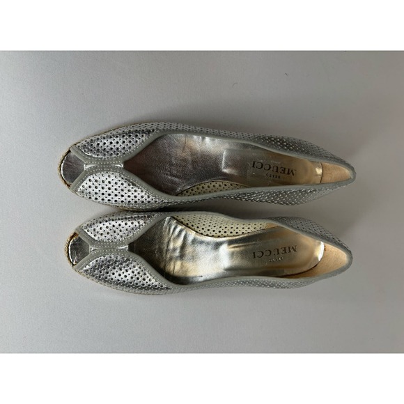 Sesto Meucci metallic espadrille wedge - Size 7 - Picture 2 of 4